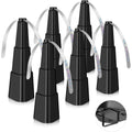 Amiaedu Fly Fans For Tables, Fly Repellent Fan For Indoor/Outdoor, Food Fans To Keep Flies Away For Party, Bbq, Home, Picnics, Travel, Portable And Easy Use 6 Pack (Black)