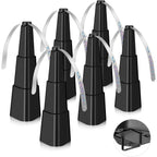 Amiaedu Fly Fans For Tables, Fly Repellent Fan For Indoor/Outdoor, Food Fans To Keep Flies Away For Party, Bbq, Home, Picnics, Travel, Portable And Easy Use 6 Pack (Black)