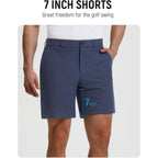 Baleaf Men'S Causal Short 7"/9" Golf Shorts Men Dress 5 Pockets Stretch Lightweight Work Athletic Short Zipper Fly Front