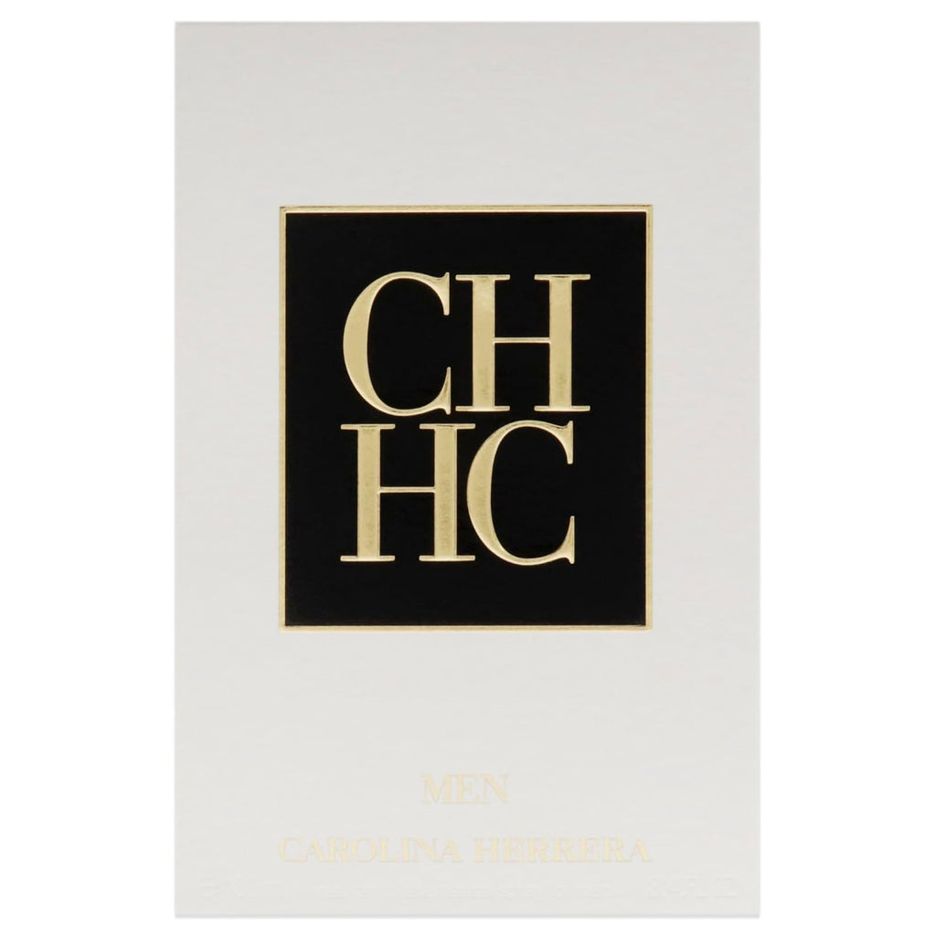 Carolina Herrera Ch Fragrance For Men - Amber Scent Of Leathery Wood And Adventure - Begins With The Warmth Of Wood And Smooth Touch Of Leather - Recommended For Evening Wear - Edt Spray - 3.4 Oz