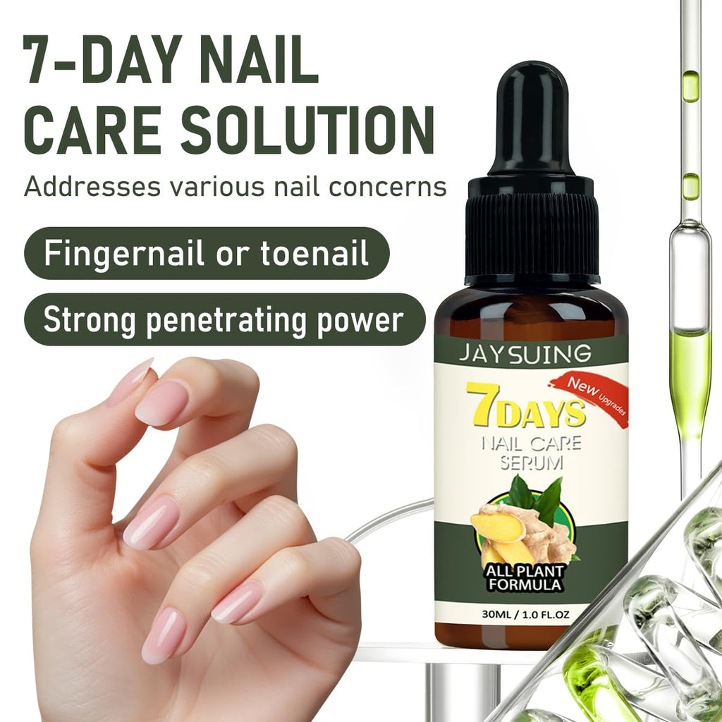 2PCS Ginger Nail Serum Solution, Ginger Cuticle Care Oil for Nails