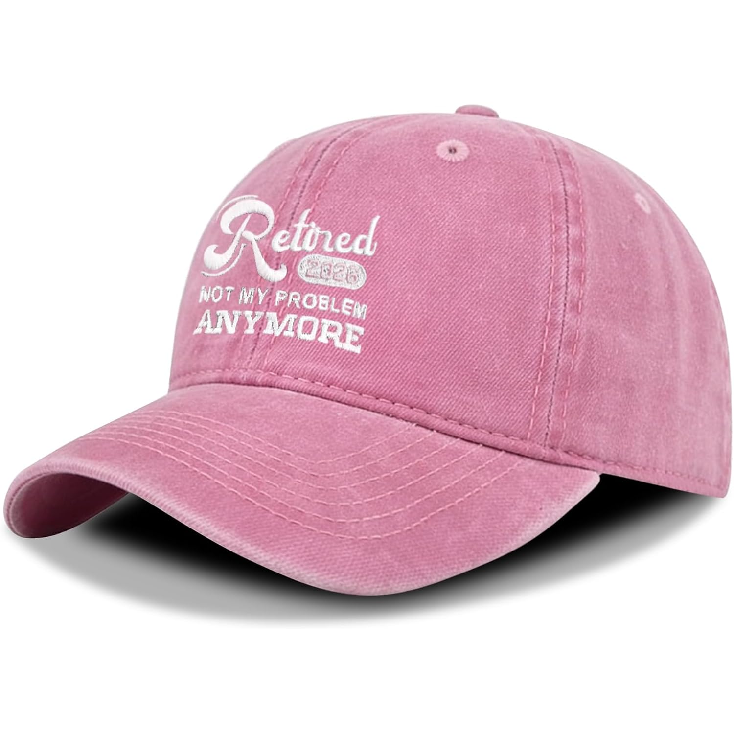 Ghazni Retirement Gifts Women Men 2026, Funny Pink Retired Hat, Adjustable Cotton Baseball Cap for Coworkers, Travel, Golf Retired 2026-red