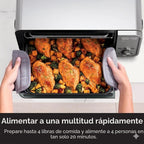 Ninja Ft405Co 10-In-1 Digital Air Fry Oven With Extra Large Capacity, Flip Up And Away, Stainless Steel Body, And Temperature Control (Renewed) | Flip-Up Storage Saves ~50% Counter Space, 17-Qt, 10 Functions, 1800W, Max 500 Degree F