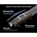 Cleaver Chef Knife With Herb Stripper, 7" Asian Kitchen Knife 3-In-1 Combined With Chef'S Knife, Santoku, Nakiri For Slicing, Chopping, Dicing, Mincing, Housewarming Birthday Cooking Gifts