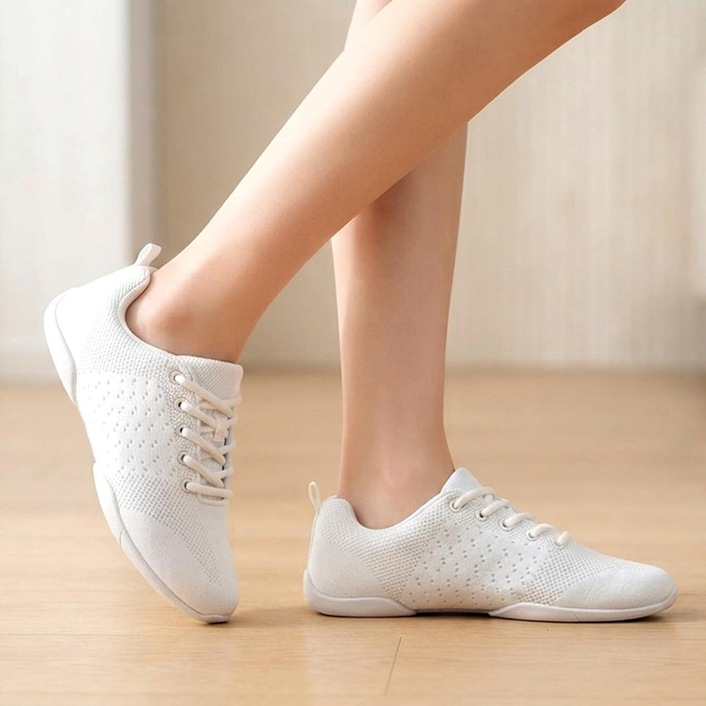 Zvc Cheer Shoes White Cheerleading Shoes For Women Cheer Sneakers Youth