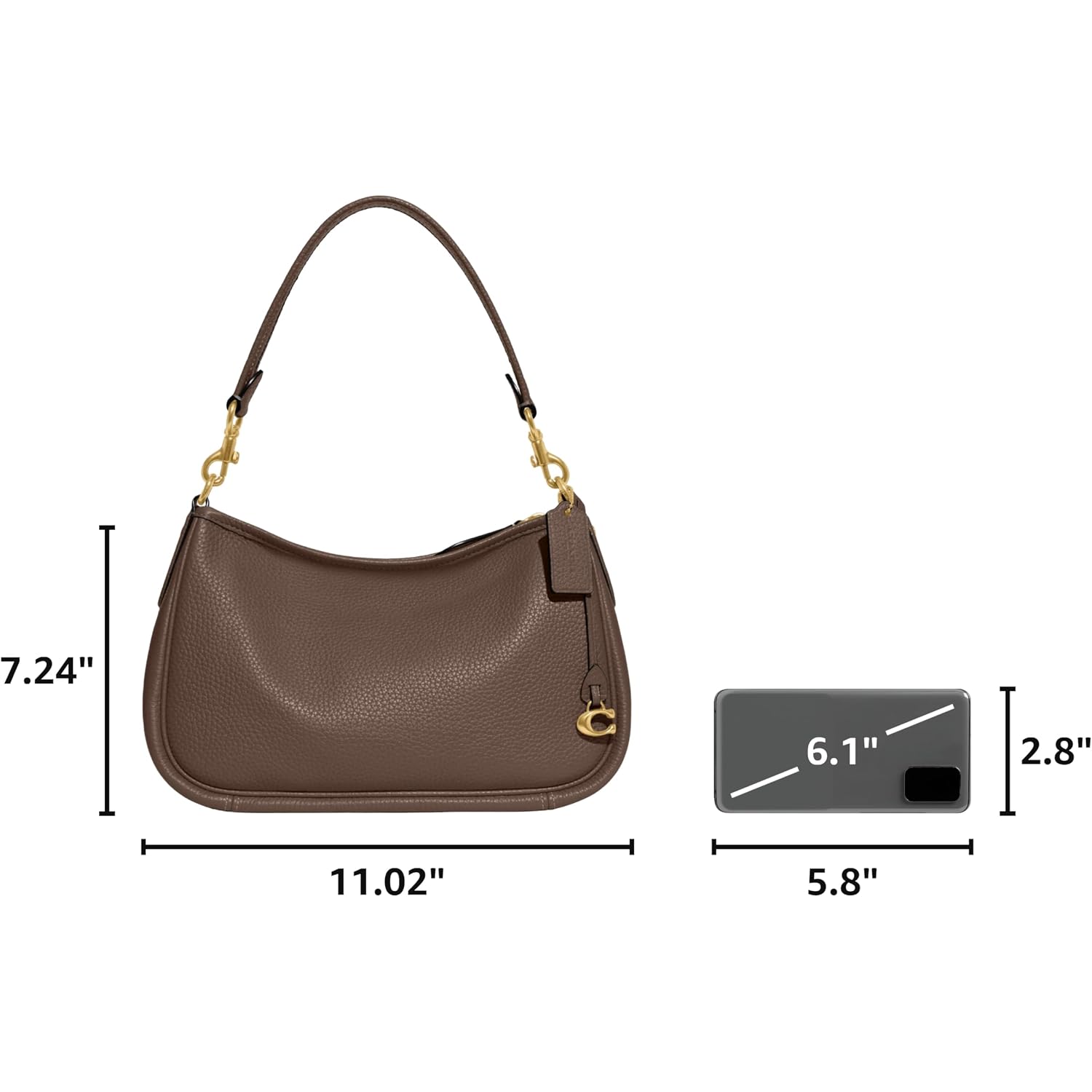 Coach Women'S Soft Pebble Leather Cary Crossbody