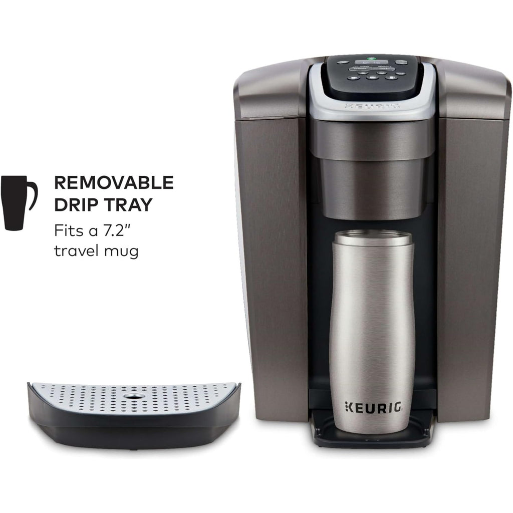 Keurig K-Elite Single Serve K-Cup Pod Coffee Maker, with Strength and Temperature Control, Iced Coffee Capability, 8 to 12oz Brew Size, Programmable, Brushed Slate