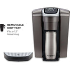 Keurig K-Elite Single Serve K-Cup Pod Coffee Maker, with Strength and Temperature Control, Iced Coffee Capability, 8 to 12oz Brew Size, Programmable, Brushed Slate