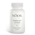 Noor Hair Healthy Hair Formula, Hair Growth Supplement Supporting Thick Hair And Fast Hair Regrowth. Vitamin C, B6, Zinc, Propietary Non-Gmo & Gluten Free Womens Hair Loss Vitamins - 30 Day Supply