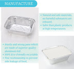 1 Lb Small Aluminum Pans With Lids(40 Pack - 5"×4") Tin Foil Pans Disposable Cookware- Cardboard Lids, For Cooking Baking Party Meal,Takeout Trays - To Go Disposable Food Container