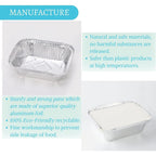 1 Lb Small Aluminum Pans with Lids(40 Pack - 5"×4") Tin Foil Pans Disposable Cookware- Cardboard Lids, for Cooking Baking Party Meal,Takeout Trays - To Go Disposable Food Container