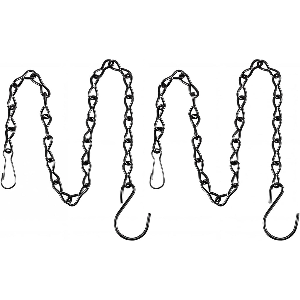 Eboot 2 Pcs Hanging Chain For Bird Feeders, Planters, Lanterns And Ornaments (Black,9.5 Inch)