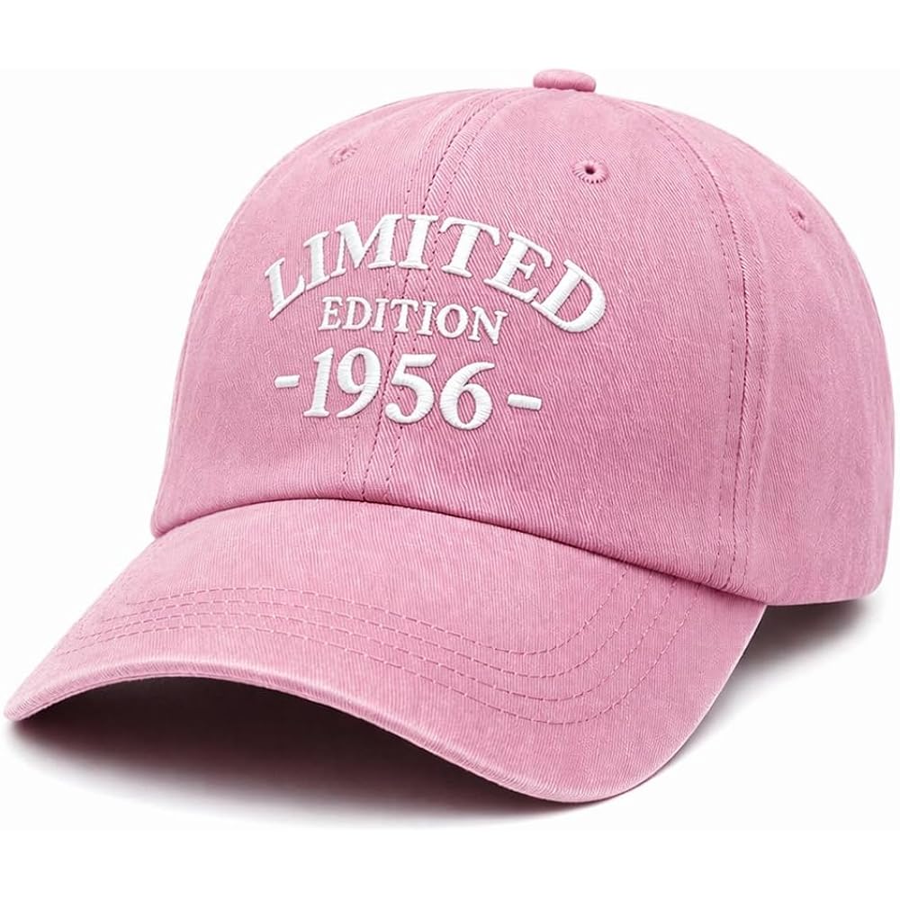 70Th Birthday Gifts For Men Women, 70 Years Old Birthday Decorations, 1956 Vintage Cotton Embroidered Adjustable Baseball Cap