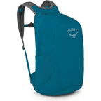 Osprey Ultralight Collapsible Stuff Pack - Lightweight, Packable Travel Backpack — Extra Bag For Travel And Every Day — 18 L Capacity Daypack To Expand Luggage, Waterfront Blue