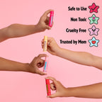 Lip Smacker Sanrio Hello Kitty Makeup Set, Kids Color Collection, 3 Moisturizing, Smoothing Soft Shine, Hydrating & Protecting Products, Fun Flavors, Cruelty-Free & Vegan