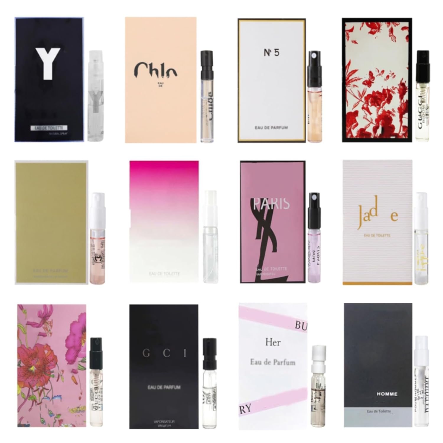 Women'S Perfume Samples Designer Perfumes For Women Gift Set Travel Size Mini Perfume Sampler 12 Brands Fragrance