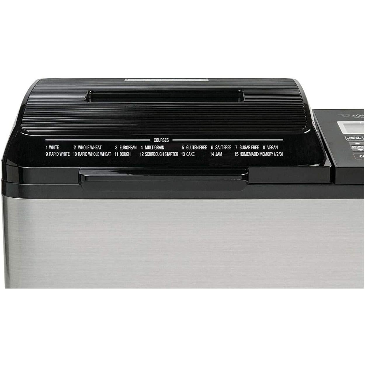Zojirushi Bb Pdc20Ba Virtuoso Plus 2 Lb Breadmaker, Black | 2-Lb Loaf, Dual Kneading Blades And Lid And Bottom Heaters For Even Baking, Gluten-Free, Vegan And Rapid Programs, 120V/700W
