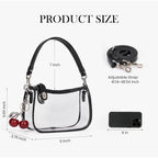 Clear Bag For Stadium Events Clear Purse For Women Stadium Swinger Bag For Events, Concert, Work | Clear