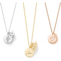 Endless Story Initial Necklaces for Women, Mothers day necklace, Sterling Silver, 14K Gold Filled & Rose Gold Filled Custom Dainty Letter Necklace, Mom Necklace with Kids Initials, Gift for Mom or Her