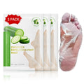Foot Peeling Mask, Natural Exfoliating Foot Mask, Dead Skin Callus Remover Repair Heels, Hydrating Foot Care for Dry Cracked Feet（3 PacK）