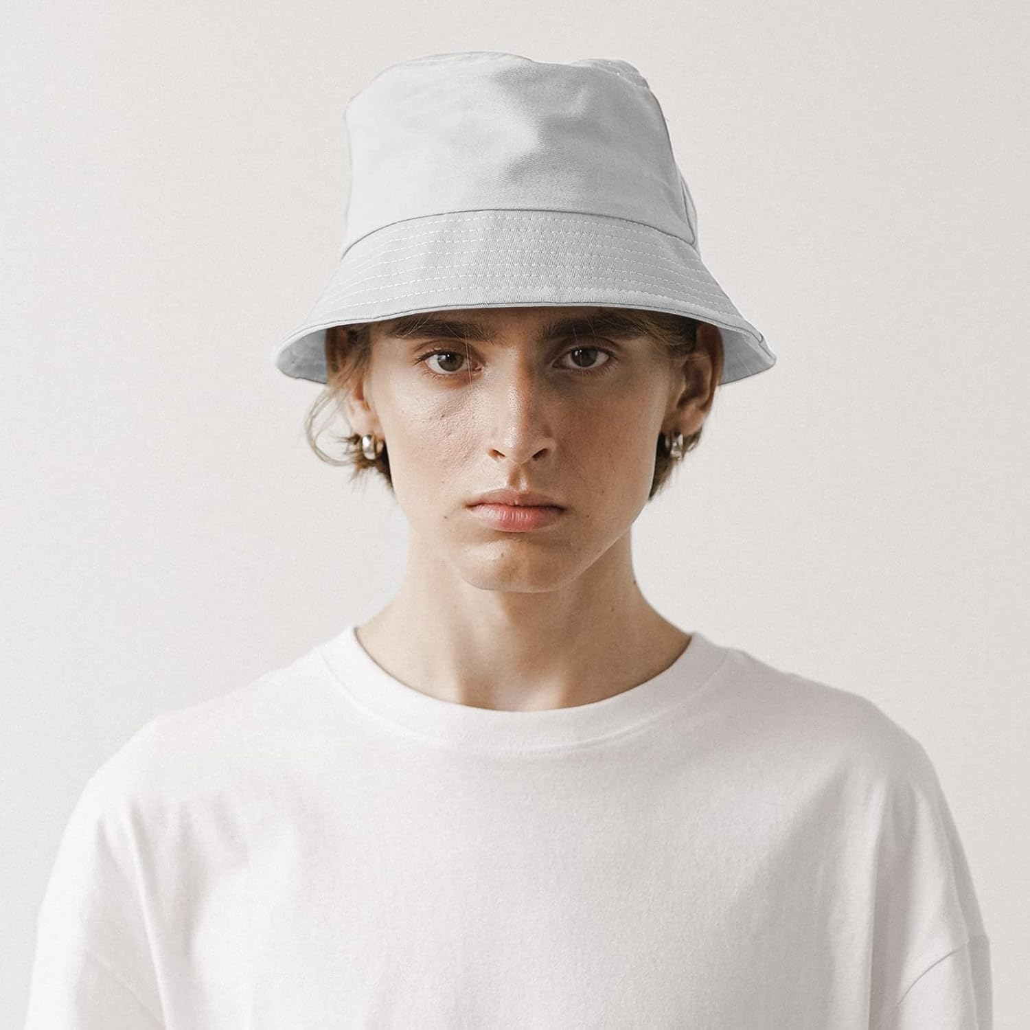 1 & 2 Pack Bucket Hat for Women Men Summer Travel Beach Sun Hat Outdoor Cap Unisex Bucket Hats 1pack-white