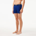 Lacoste Men'S Long Stretch Cotton Jersey Boxer Brief 3-Pack