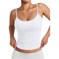 Trendy Queen Womens Summer Double Lined Adjustable Spaghetti Strap Tank Top