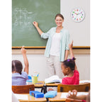 Silent Kids Wall Clock – Non-Ticking, Battery-Powered, Ideal For Teaching Time And Stylish Décor In Any Room - 8 Inch