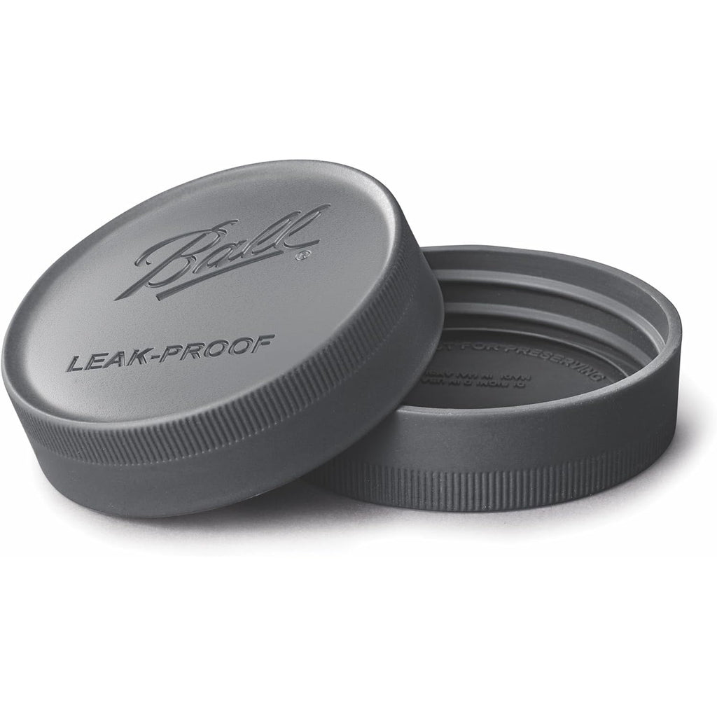 Ball Leak-Proof Plastic Lids for Glass Mason Jars, Used for Canning, Pickling, Juice, Jam, Jelly (Wide, 6 Count (Pack of 2))