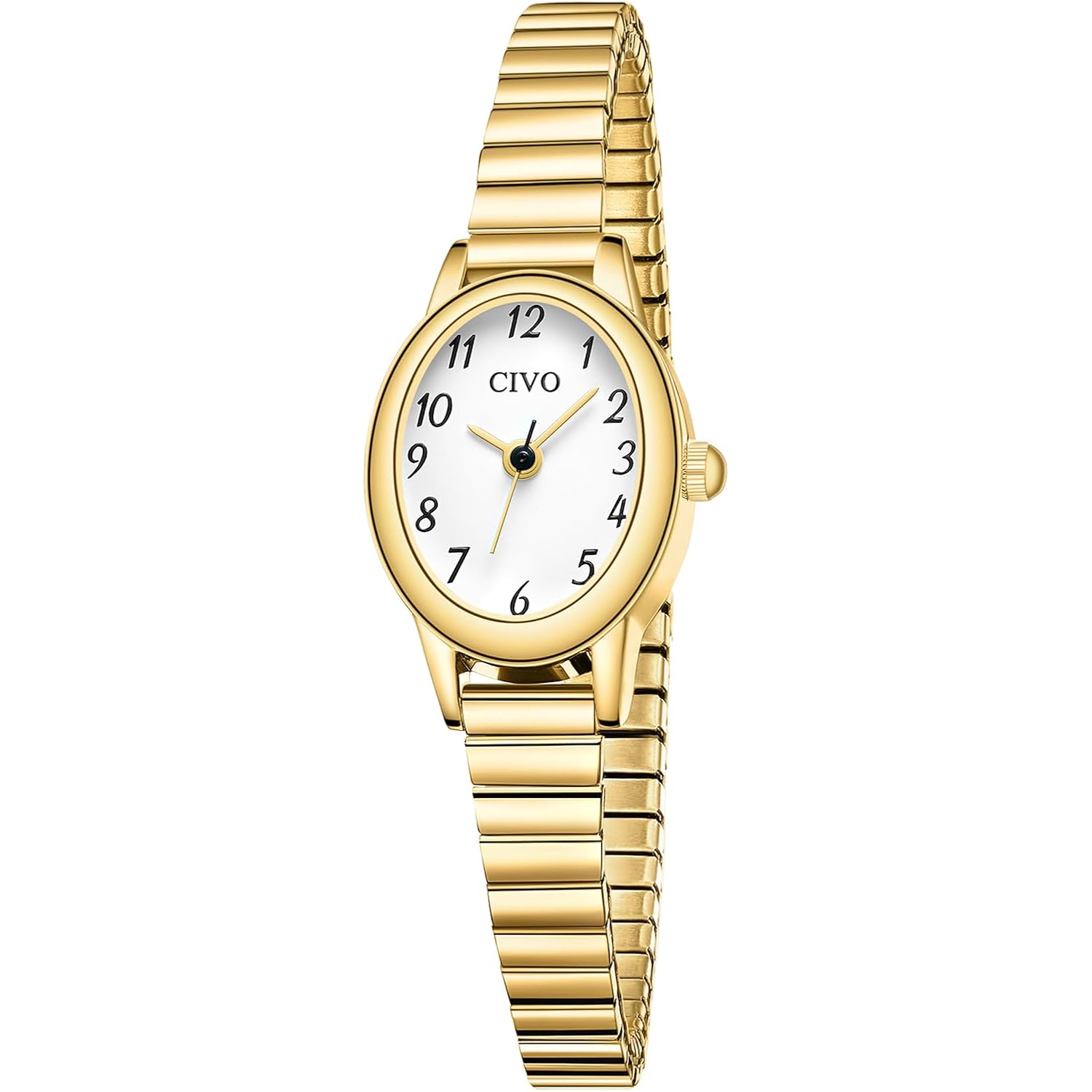 CIVO Small Gold Watches for Women: Vintage Analog Watch with Stainless Steel Expansion Band - Dainty Ladies Watch with Small Wrists - Gifts for Mom Wife Birthday Anniversary