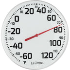La Crosse 104-1522 8" Round Analog Dial Thermometer, White