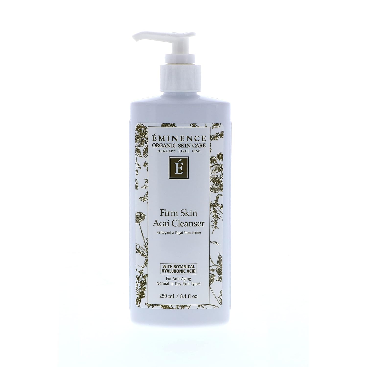 Eminence Organic Skincare Firm Skin Acai Cleanser With Hyaluronic Acid, 8.4 Ounce