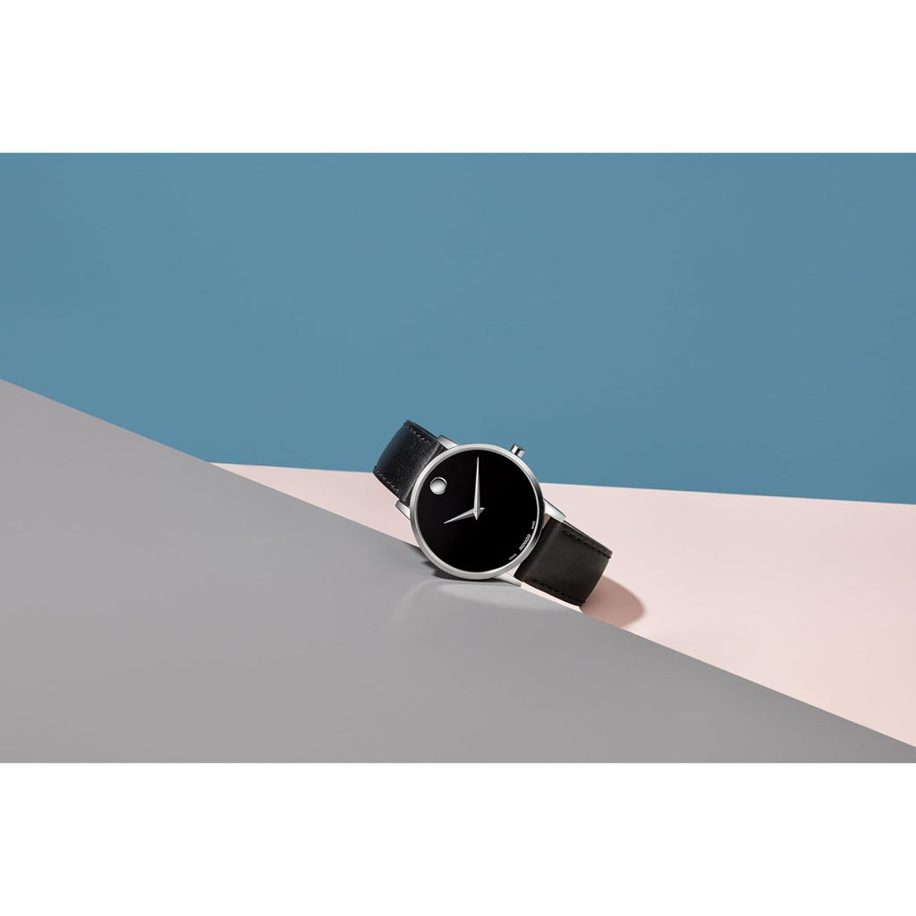 Movado Museum Classic Men'S Watch - Swiss Quartz Movement, Calfskin Strap - 3 Atm Water Resistance - Classic, Luxury Fashion Timepiece For Him - 40Mm