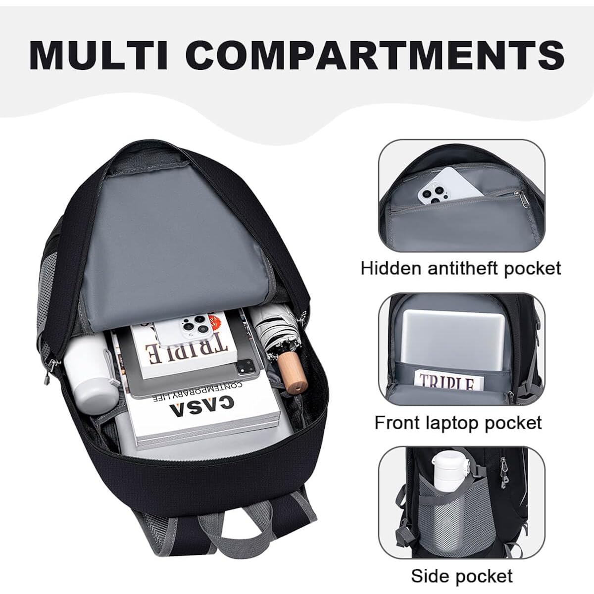 Miycoo Backpack - Ultra Lightweight Packable Backpack For Travel Camping, Hiking Back Pack Waterproof Foldable Daypack