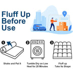COONP Queen Mattress Topper, Extra Thick Pillowtop, Cooling and Plush Mattress Pad Cover Cotton Top Bed Topper Protector with 8-21 Inch Deep Pocket
