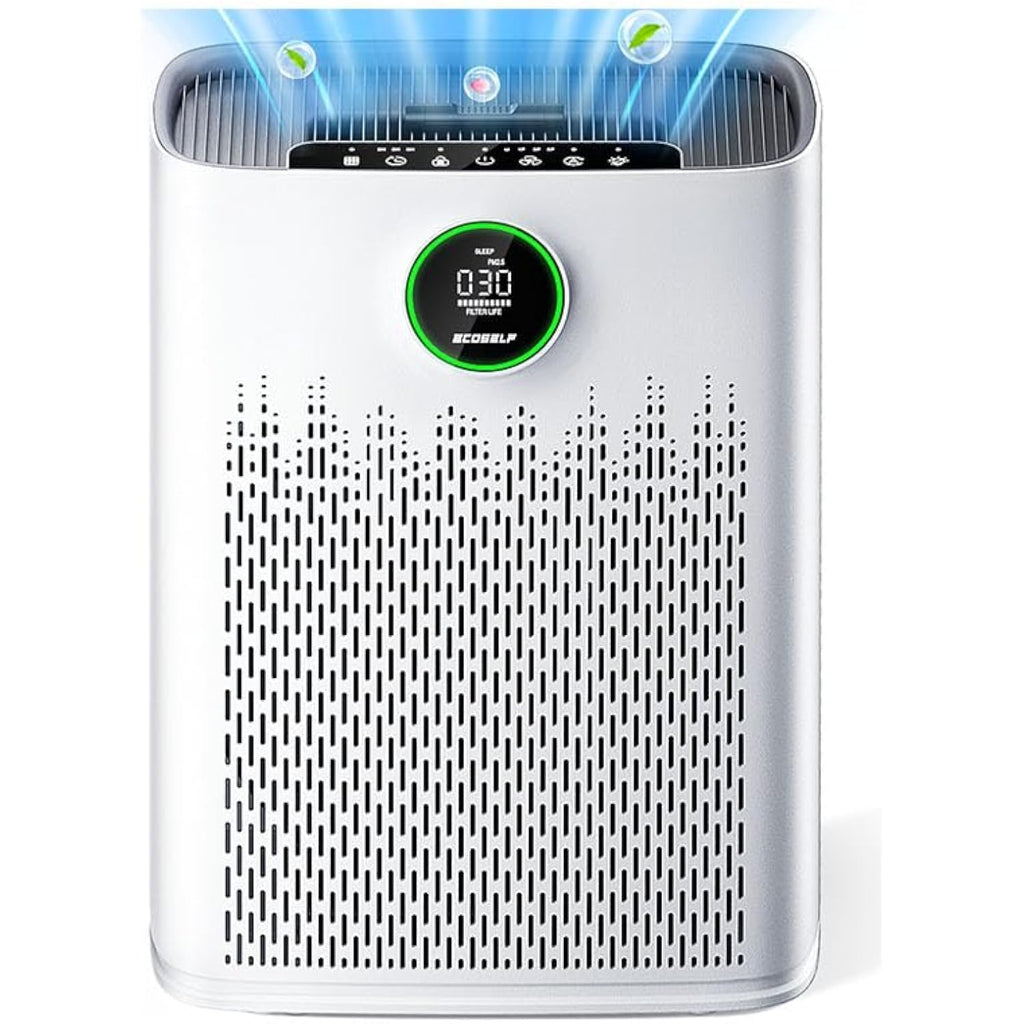Air Purifiers For Home Large Room, Cover Up To 2400 Ft² With True Hepa Filter, Smart Mode, Pm2.5 Air Quality Display, 22Db Sleep Mode, Aromatherapy With 2X-Purification & 360°Air Outlet, Hap603