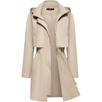 Women Lightweight Rain Jacket Hooded Raincoat | Waterproof Trench Coat For Outdoor Hiking Travel