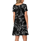 Regai Summer Dresses For Women Short Sleeve Tshirt Dress Casual Sundresses With Pockets