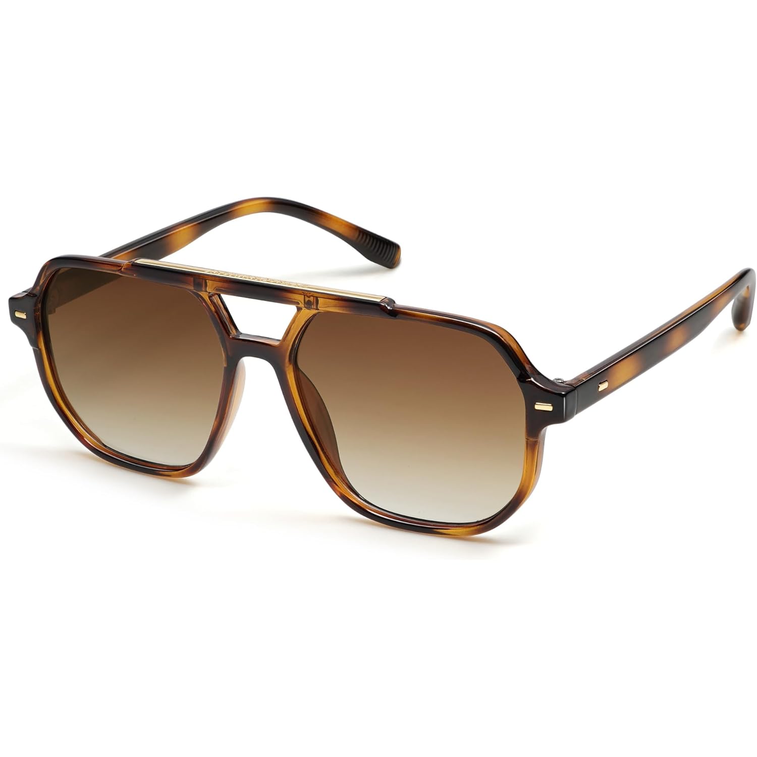 SOJOS Retro Trendy Aviator Polarized Sunglasses Men Women Vintage 70s Square Stylish Frame Sun Glasses SJ2283