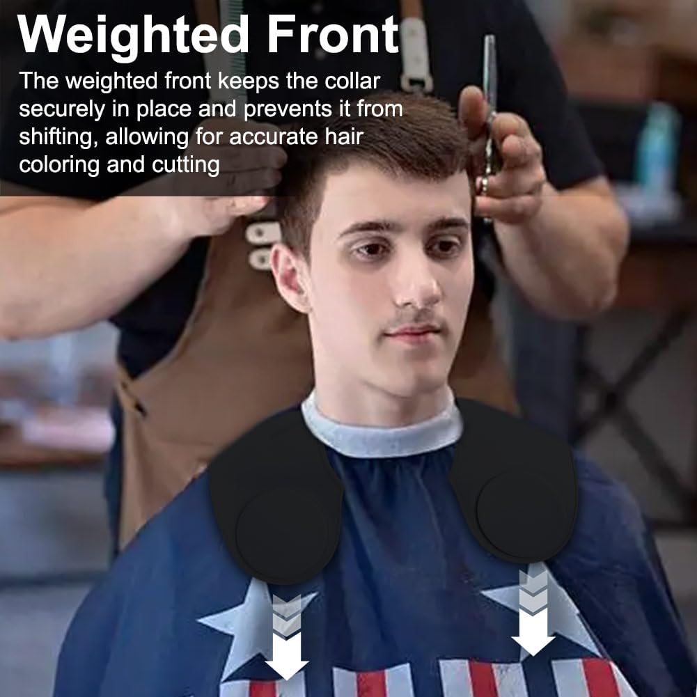 Silicone Hair Cutting Guide Collar - Waterproof Cutting Mat For Hair Stylist - Hair Cutting Cape