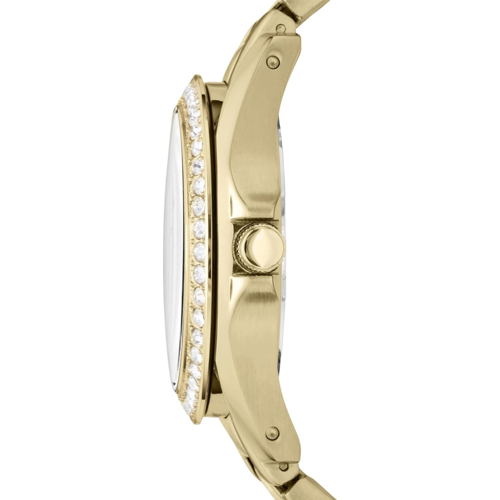 Fossil Women'S Watch, Riley Quartz Stainless Steel Multifunction Watch For Women
