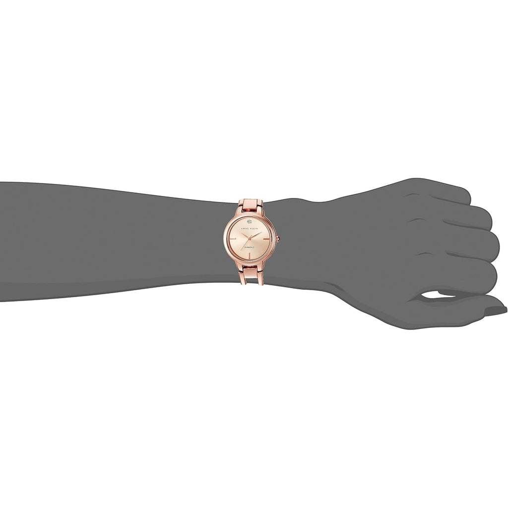 Anne Klein Women's Genuine Diamond Dial Bangle Watch