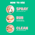 Freeman Flirty Feet Foot Care Set – Instant Peeling Spray for Dry, Cracked Feet + Moisturizing Foot Mask Socks 3-Pack (4 Piece Set)