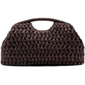 Large Straw Dumpling Clutch Purse For Women,Summer Vacation Beach Hobo Bag,Woven Evening Top Hanlde Handbags