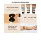 Leg Makeup Waterproof No Transfer,Flawless Looking Leg And Body Scar Cover Up Makeup, Easy Application For All Skin Tones. (2# Medium Golw)