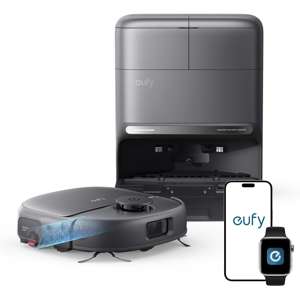 Eufy C28 Robot Vacuum And Mop Combo, 15,000 Pa, Hydrojet Roller Mop | Upgraded From X10 Pro, Zero-Tangle For Pet Hair, Auto Mop Washing&Drying, Self-Emptying&Refilling 2026 New