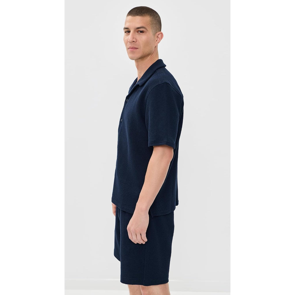 Wax London Men'S Clayland Textured Interlock Shirt