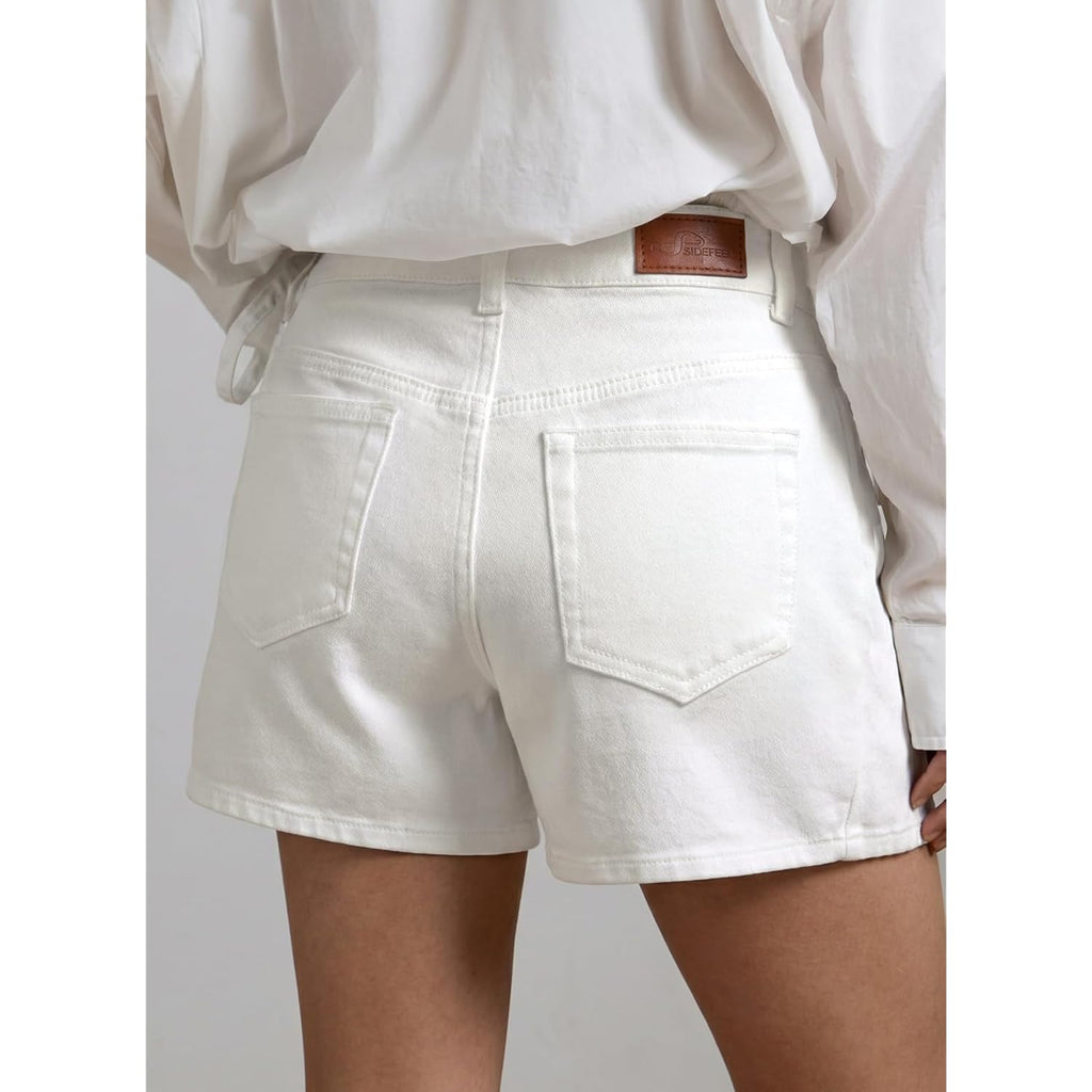 Women's Jean Shorts High Waisted Stretchy Casual Side Seam Denim Shorts