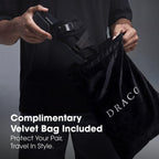 Draco Dracoslides Reflective Slides For Men And Women, Wrapped In Reflective 3M With Adjustable Straps For Wide/Narrow Feet, Sandals With Arch Support & Slip Resistant, Men & Women Footwear, Black