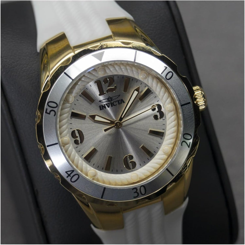 Invicta Angel White Dial White Polyurethane Ladies Watch 17484 17484